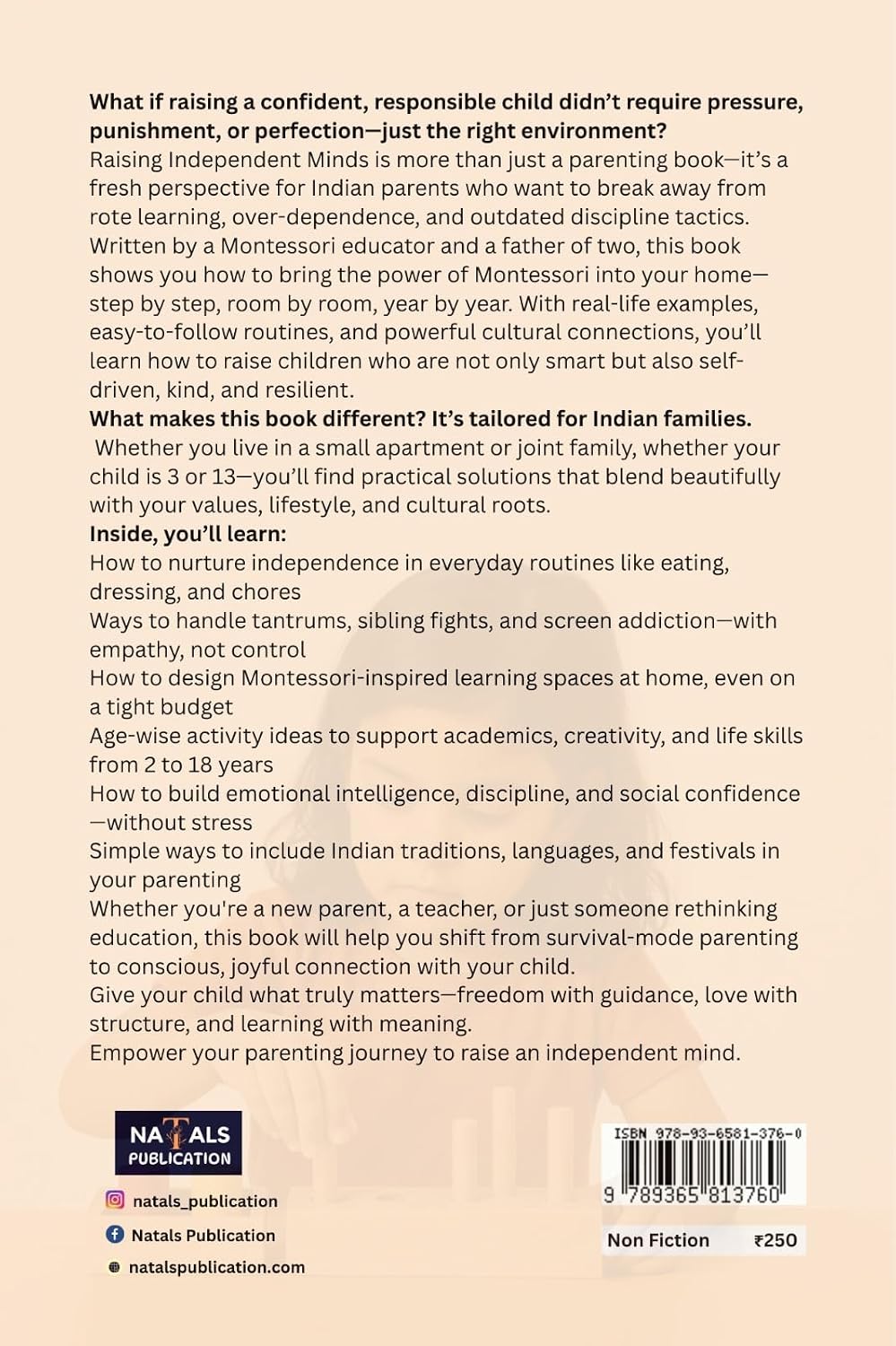 Raising Independent Minds:The Montessori Way of Parenting in India