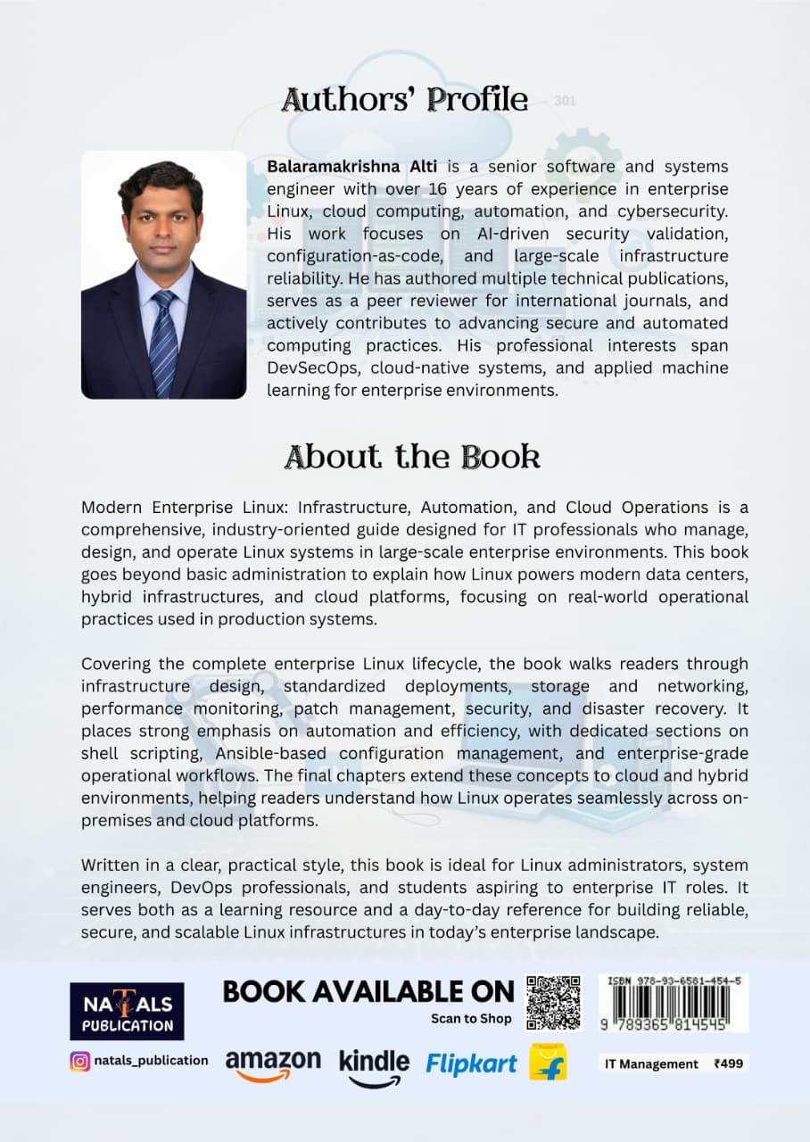 Modern Enterprise Linux: Infrastructure, Automation, and Cloud Operations