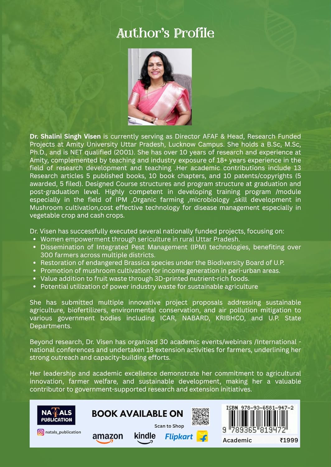 Pathogens, Plant Health and Food Security: Recent Advances for Climate Resilient Agriculture and Landscape Conservation