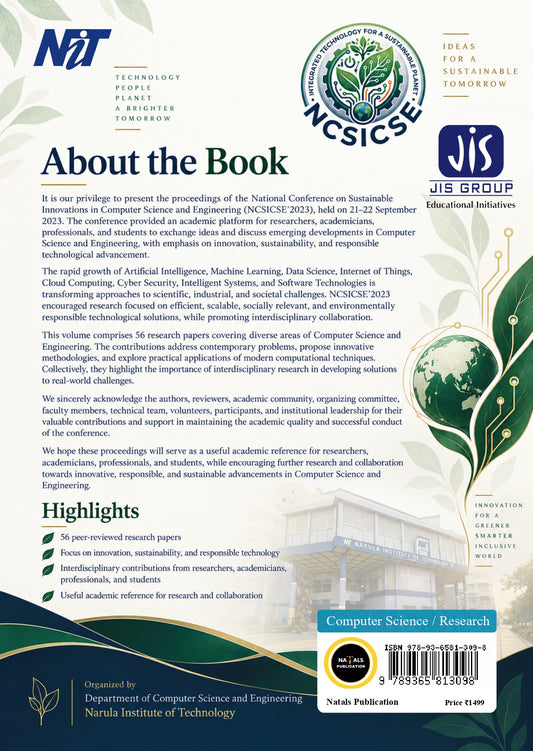 National Conference on Sustainable Innovations in Computer Science and Engineering (NCSICSE’2023), Volume 1