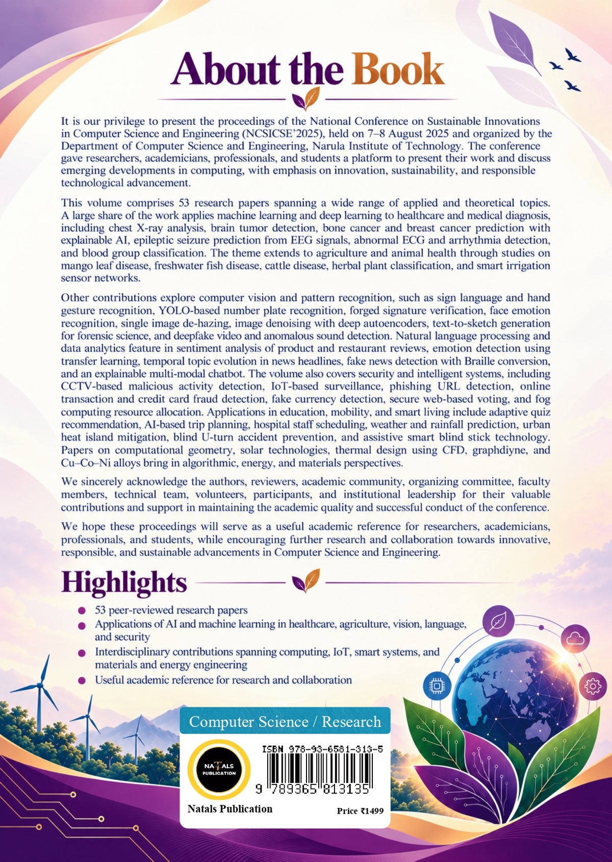 National Conference on Sustainable Innovations in Computer Science and Engineering (NCSICSE’2025), Volume 3