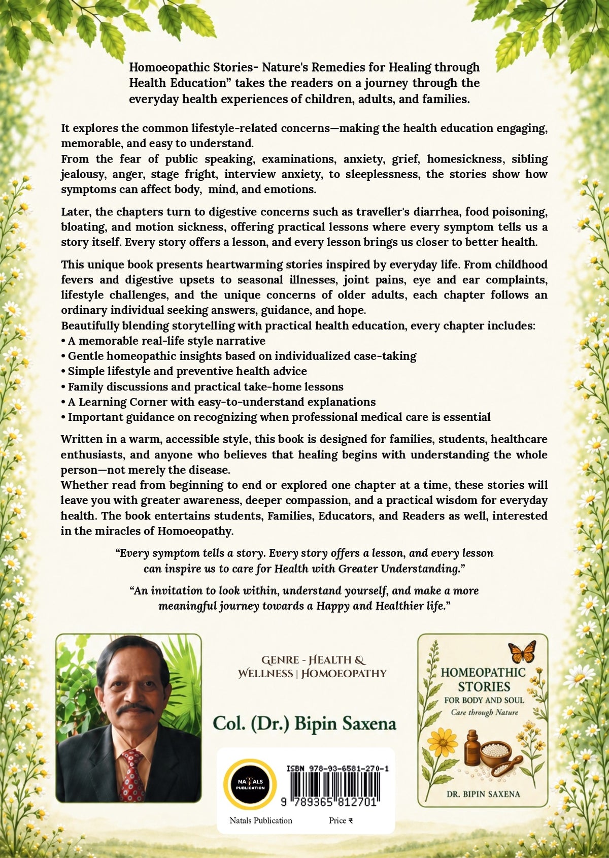 Homoeopathic Stories for Body and Soul – Part 2 (Nature's Remedies for Healing Through Health Education)